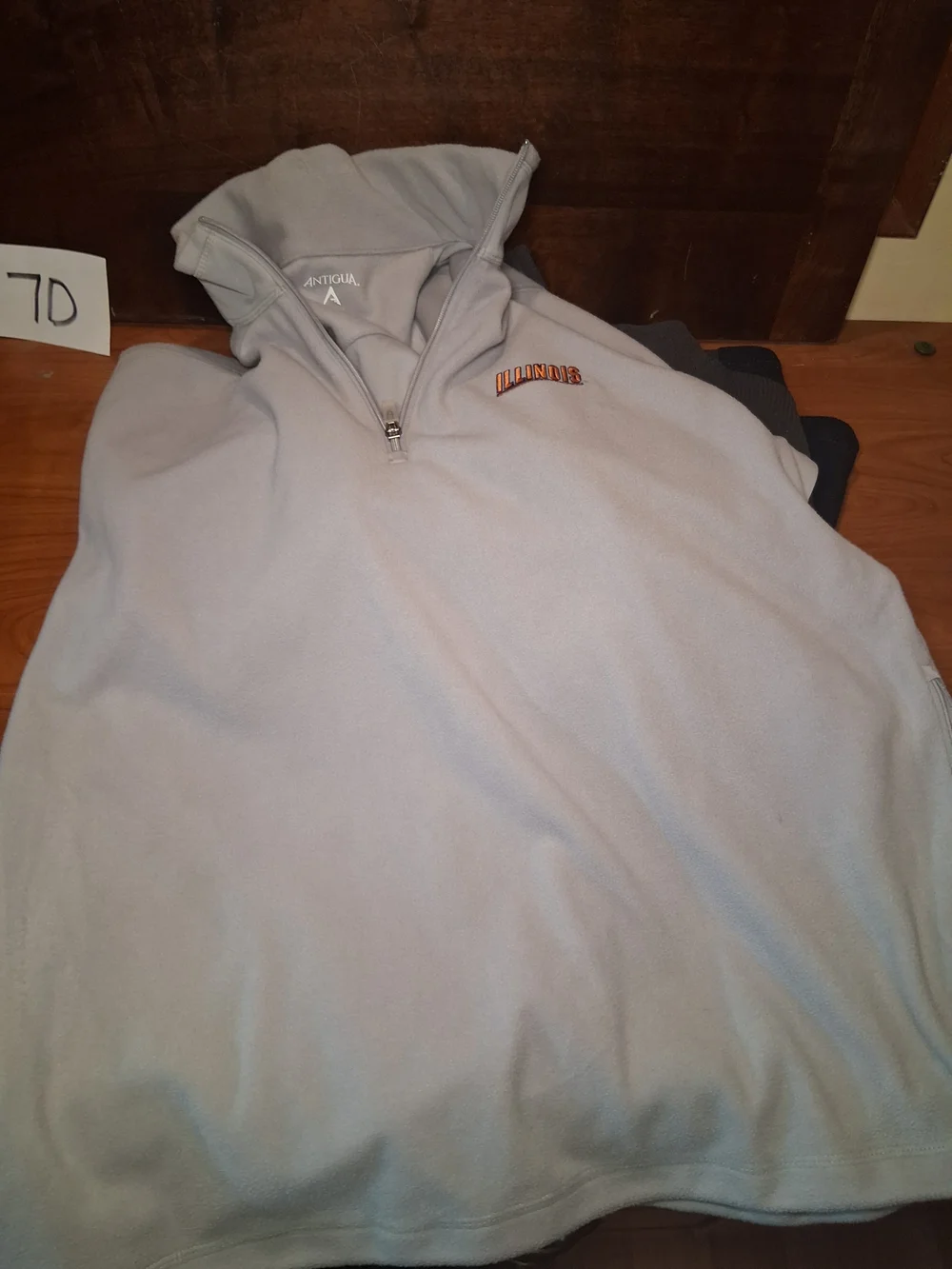 University of Illinois Men's Quarter-Zip Illini Size Medium